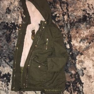 Girls parka (green)